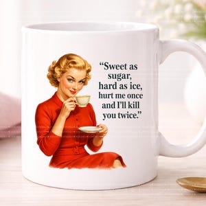 Retro Housewife PNG Bundle, Sarcastic Women Quotes, 1950s Humor Clipart, Mugs, shirts, Instant Download image 7