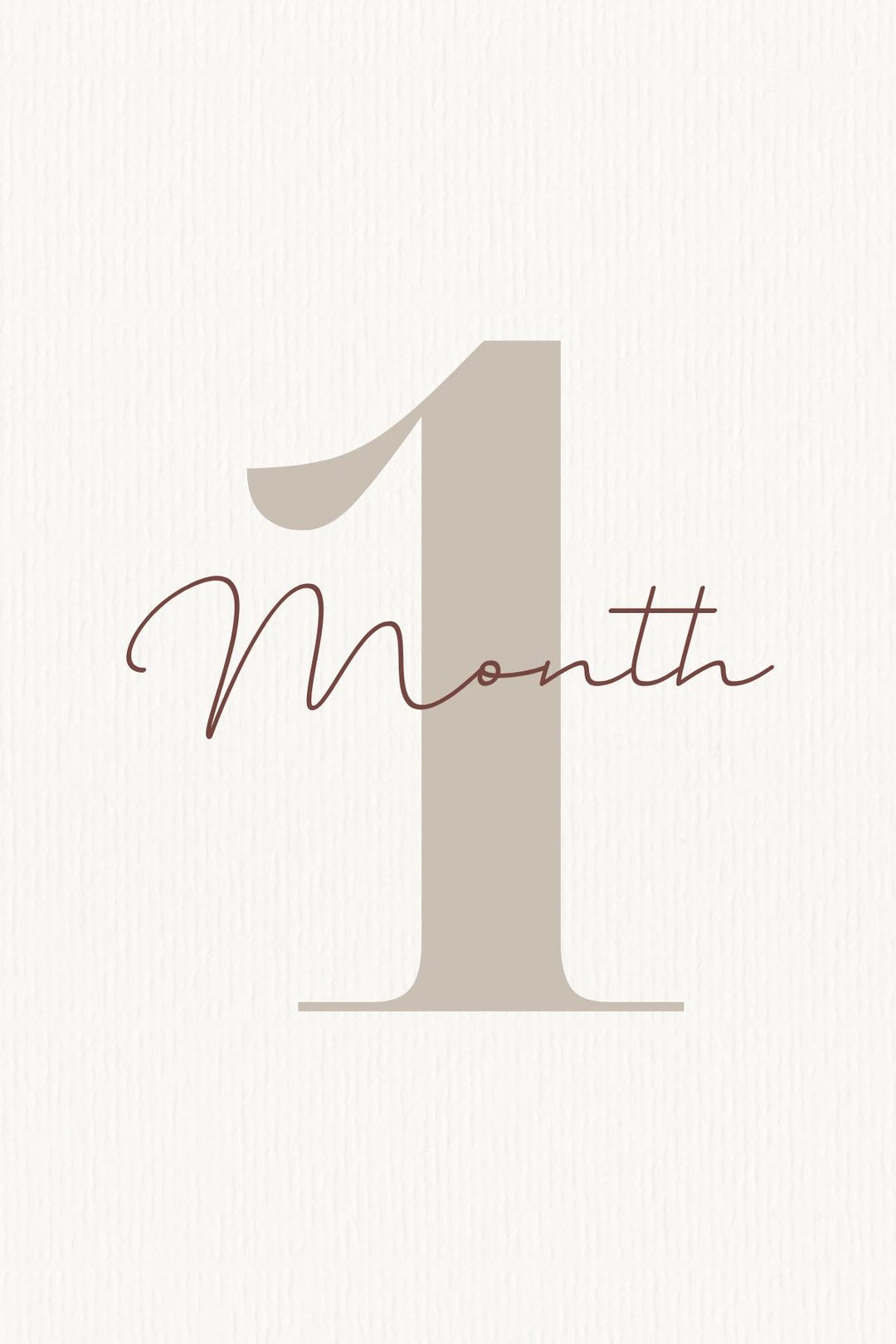 Neutral Monthly Milestone Cards | Baby Gender Neutral | Digital ...