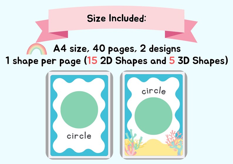 Printable Ocean Shapes Posters | Under the Sea 2D and 3D Shapes ...