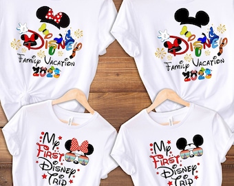 My first Disney trip shirt, Family Disney Vacation Shirt, Disneyworld shirt, Disneyland Shirt 2025, Family Vacation Shirt, Family Trip Shirt