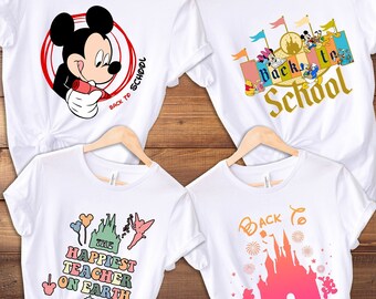 Back to School Shirt, First Day School Shirt, Disney Back to School, Mouse Magical Castle Shirt, Kindergarten Tee, PreSchool, BTS Shirt,PreK