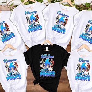 Disney Prince Birthday Shirt, Birthday Boy Shirt, Family Birthday Shirt, Disney Birthday shirt, Birthday Party Shirt, Birthday Trip Shirt