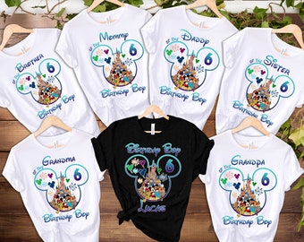 Family Birthday Shirt, Disney Princess Birthday Shirt, Disney Birthday Boy Shirt, Mickey Birthday Shirt, Kids Birthday Shirt, Birthday Tee