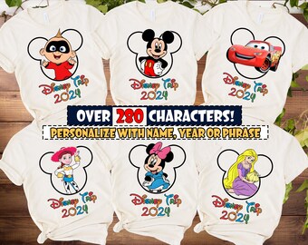 Disney Trip Shirt, Disney Characters Shirts, Family Disneyworld Shirts, Disney Trip Group Shirt, Vintage Disney Shirt, Disney Family Shirt