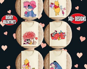 Pooh And Friends Valentine Shirt, Disney Happy Valentine's Day Sweatshirt, Disney Heart Shirt,Disney Vinnie The Pooh Shirt,Disney Love Shirt