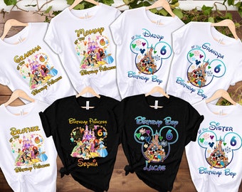 Disney Princess Birthday Shirt, Disney Birthday Boy Shirt, Mickey Birthday Shirt, Family Birthday Shirt, Kids Birthday Shirt, Birthday Tee