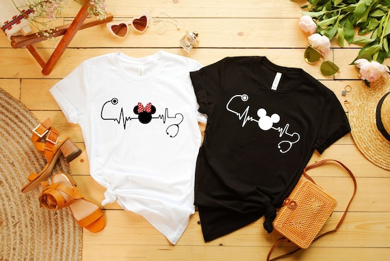 Mickey Or Minnie Nurse Shirt, Disney Couple T-Shirt, Doctor Gift Shirt, Cute Disney Shirt, Nurse Gift Shirt, Disneyworld Shirts, Couple Gift