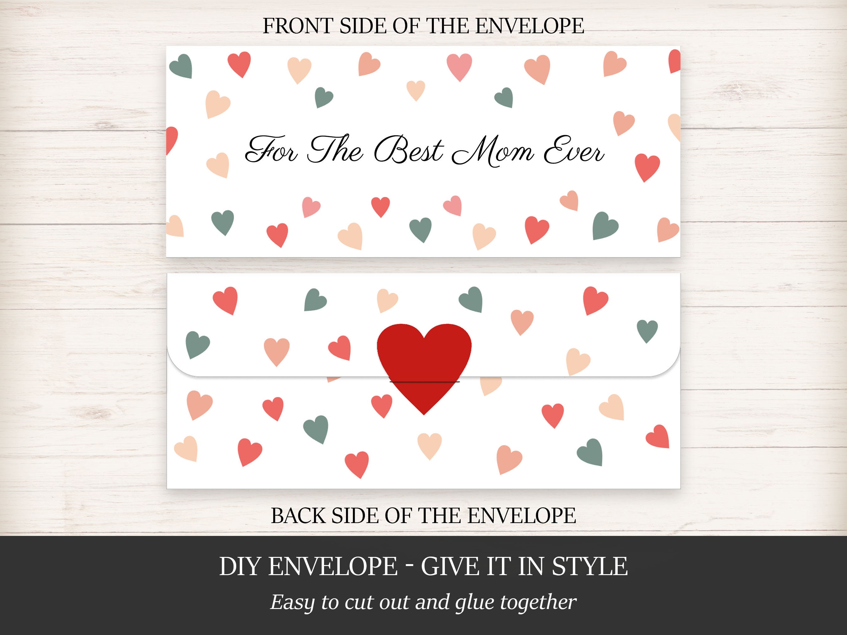 Spa Envelope Example Editable Spa Gift Certificate Template for Your Mom, Customizable and ...