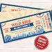 Amusement Park Ticket Invite Template Editable Carnival Theme - Etsy