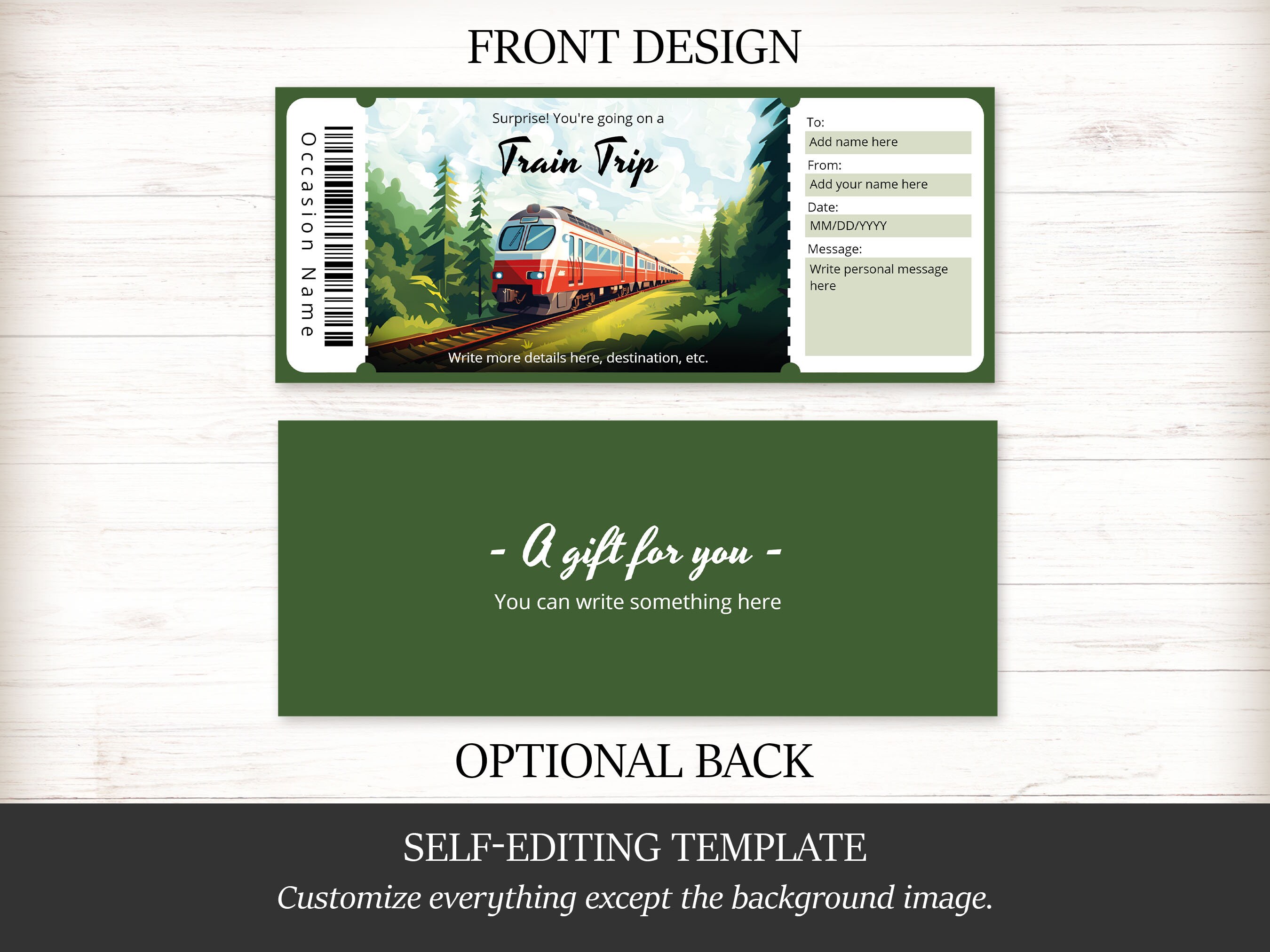 Editable Train Ticket Template Railway Ticket Surprise Gift Etsy Editable Train Ticket Template Railway Ticket Surprise Gift Etsy