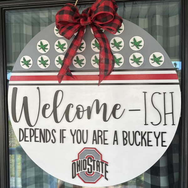 Ohio State Wreath Etsy