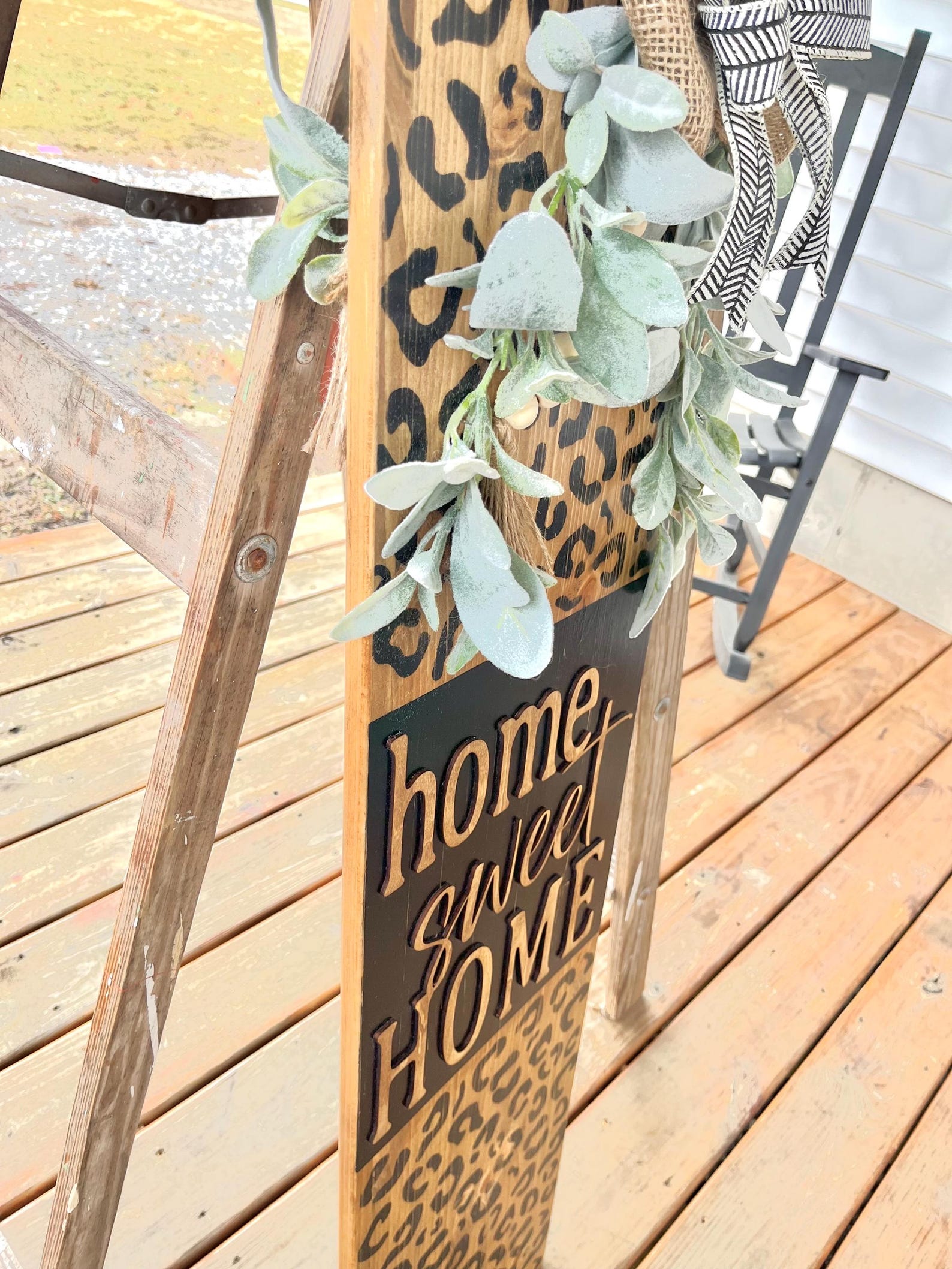 Cheetah Print Porch Leaner | Cheetah | Cheetah Porch Leaner | Leopard ...