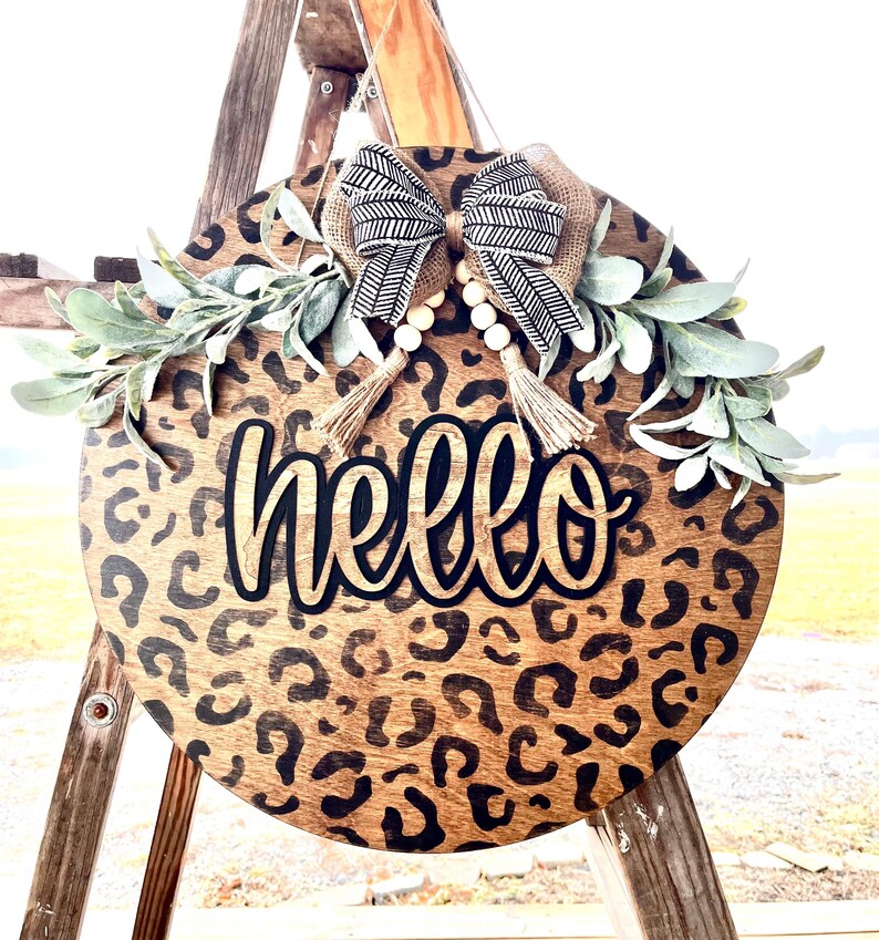 Cheetah Print Porch Leaner | Cheetah | Cheetah Porch Leaner | Leopard ...