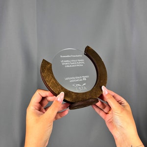 Personalised Wooden Trophy Award Personalised Bespoke Design Custom Modern Plaque Unique Handmade Custom Engrave Ideal Gift