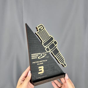Custom Wooden Racing Trophy – Unique Motorsports Award for Car ...