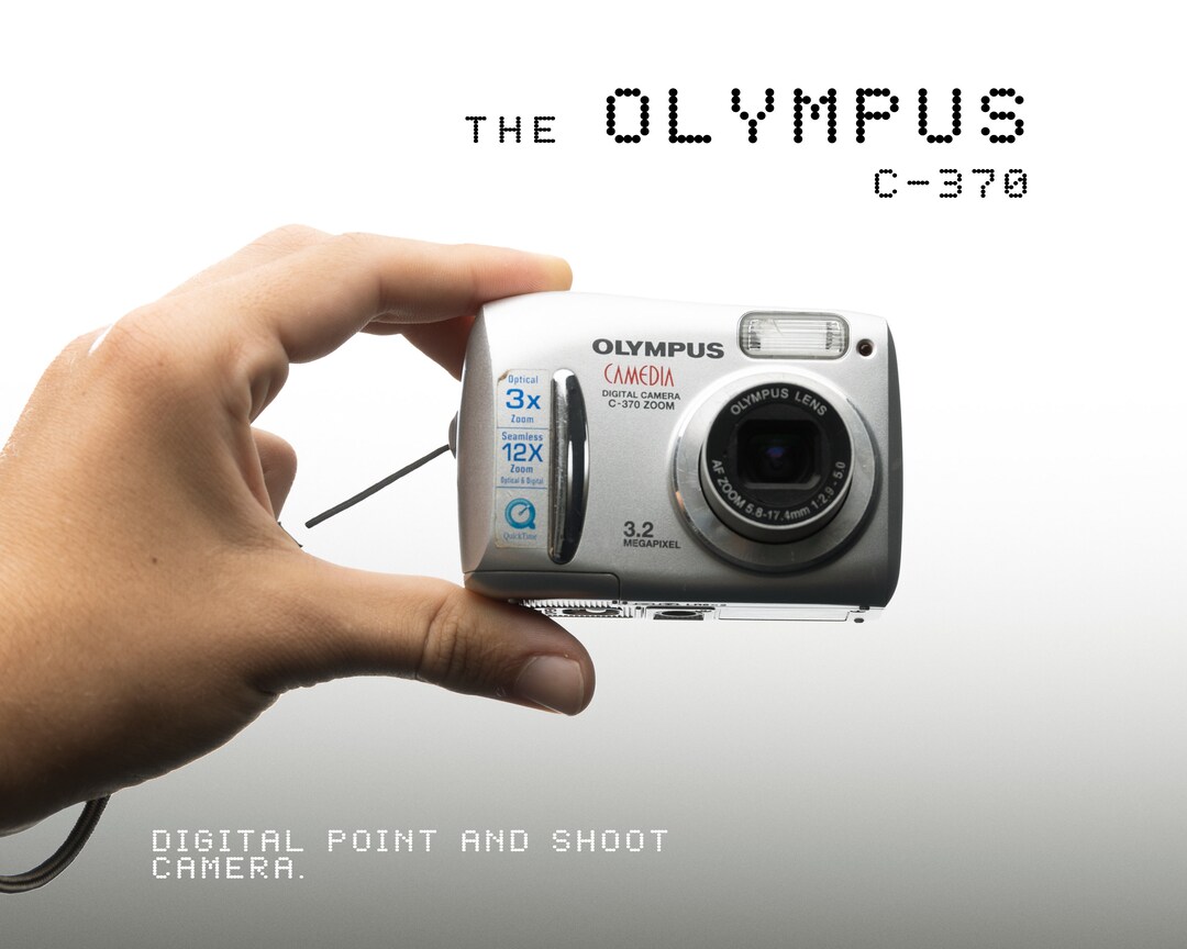 Olympus C370 Zoom Vintage Digital Camera Y2K Digicam Etsy