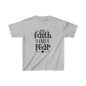 Faith over fear kids shirt,Christian Apparel Shirts,Faith Shirt,Jesus Lover Tee,Eastergift,Family Easter Shirts,Gift For Church,kids tee