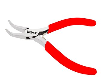 PRIMO® Bent Nose Pliers 5 Inch Mini 45 Degree Curved Jaws Leaf Springs loaded Art Craft DIY Hobby Professional Hand Tool