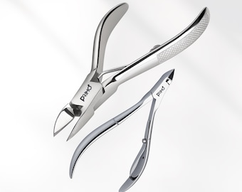 Toenail Clipper and Cuticle Nipper for Thick Nails, Ingrown Manicure Pedicure Hands and Toes Nail Cutter