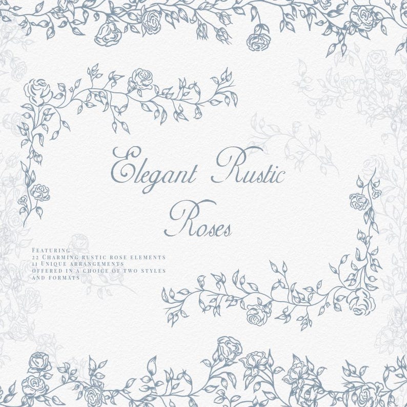 A refined vector image of rustic roses, highlighting their elegance through delicate shapes and a harmonious colour scheme.
