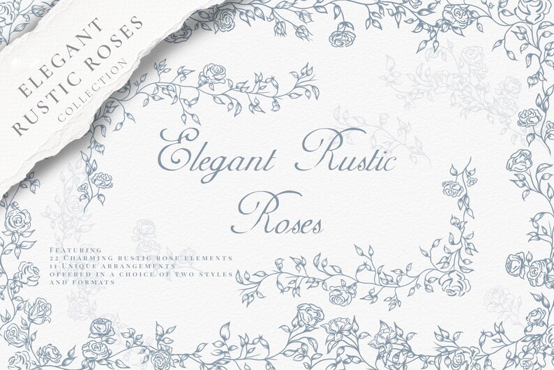 Wedding invitation suite mockup featuring botanical line art frames and floral accents around bride and groom names — preview image 5.