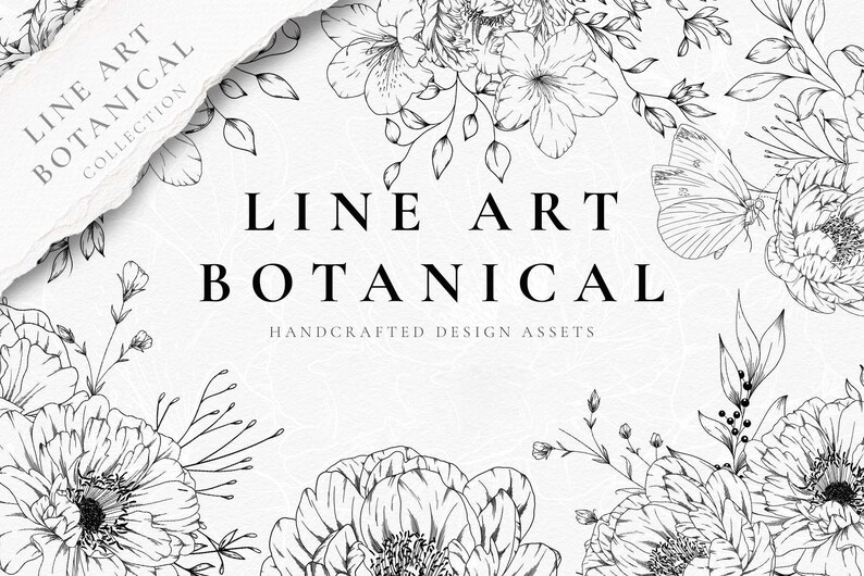 Simple floral border patterns suitable for greeting cards, invitations and printed stationery — preview image 8.