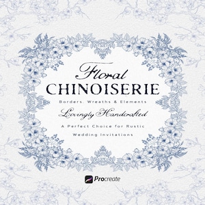 Chinoiseriestempels met bloemen, bloemenstempels, bloemenillustraties, bloemenillustraties, bloemenstempels voortplanten, borstels voortplanten