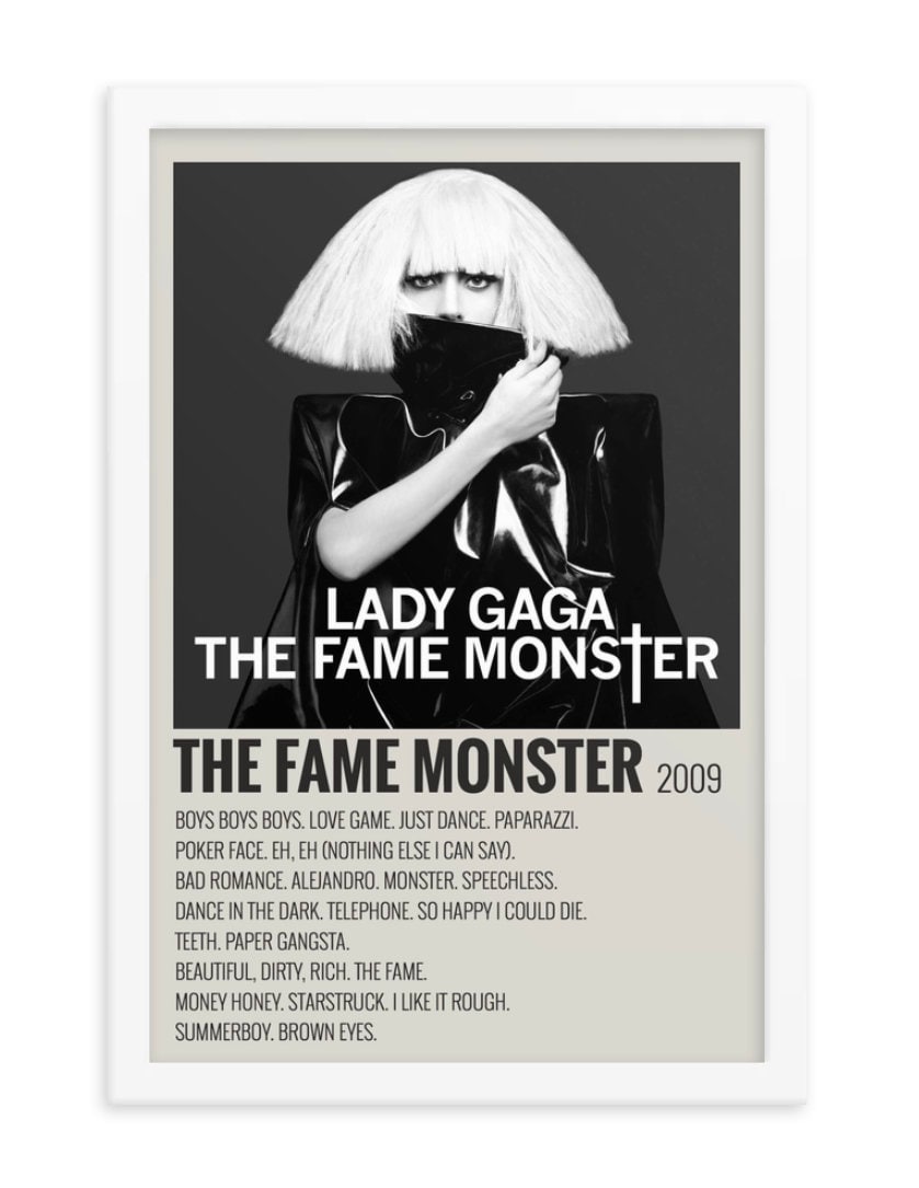 Lady Gaga the Fame Monster Album Cover - Etsy