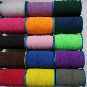 Shirring Elastic Thin Sewing Elastic Thread All Colours UK Manufacturers