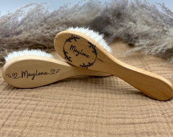 Brosse à cheveux bébé personnalisé