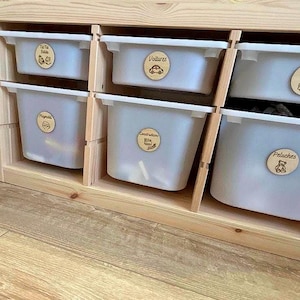 Etiquette rangement trofast  bac à jouet - Organisation chambre enfants - ludique et éducatif-Méthode Montessori