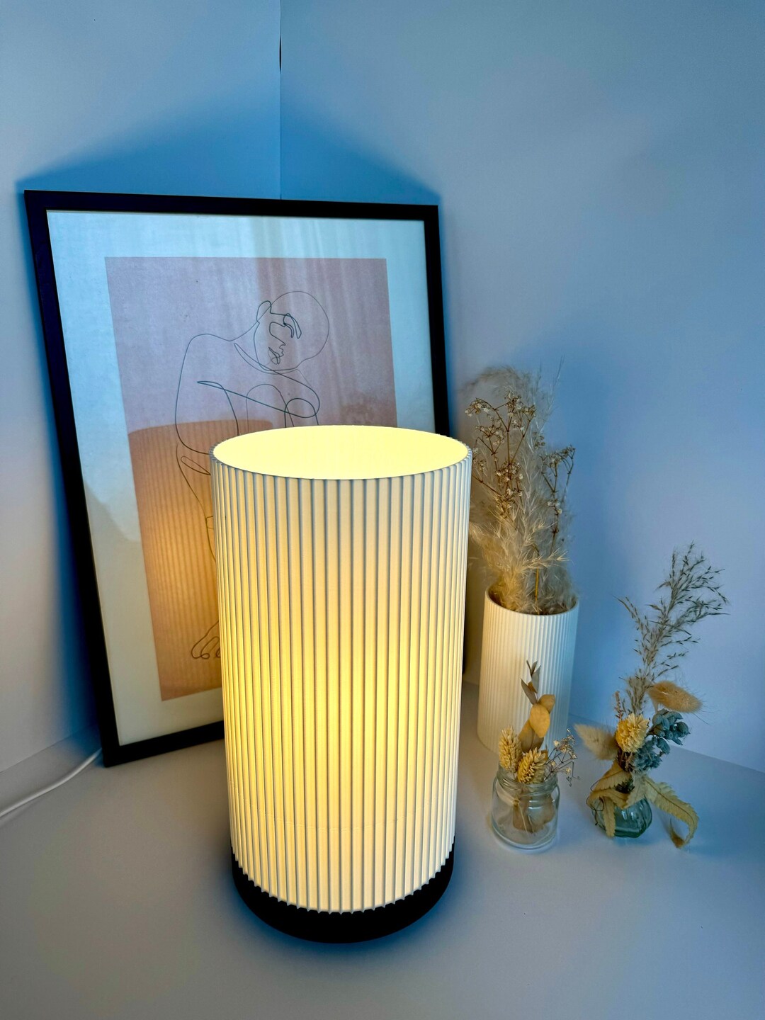 Modern Table Lamp Cylinder Desk Lamp / Bedside Lamp / Minimalist ...