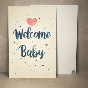 Felicitatiekaart Geboorte Welkom Baby Cadeaukaart Zwangerschapskaart Gefeliciteerd Briefkaart