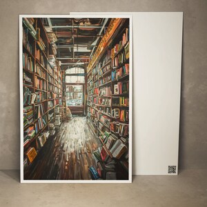 Carte postale de librairie Carte de vœux de lecture confortable Carte cadeau de livres confortables