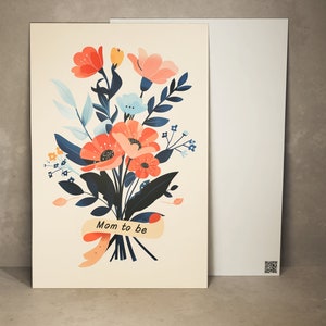 Congratulation Card Mom to be Gift Card Pregnancy Greeting Card new Mom
