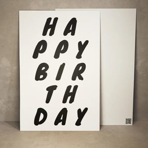 Cartão de aniversário Cartão postal de aniversário para ele Cartão de felicitações para ela Cartão de aniversário