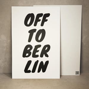 Cartolina Biglietto da viaggio per Berlino Biglietto d'auguri per Berlino