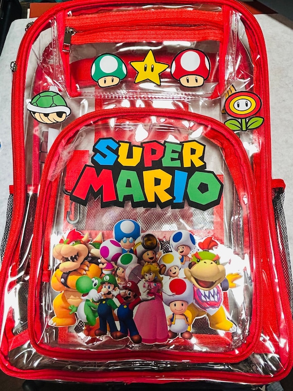Custom made Super Mario Bros. Backpack Custom Mario Backpack Personalized School Bag Super Mario  main image 2