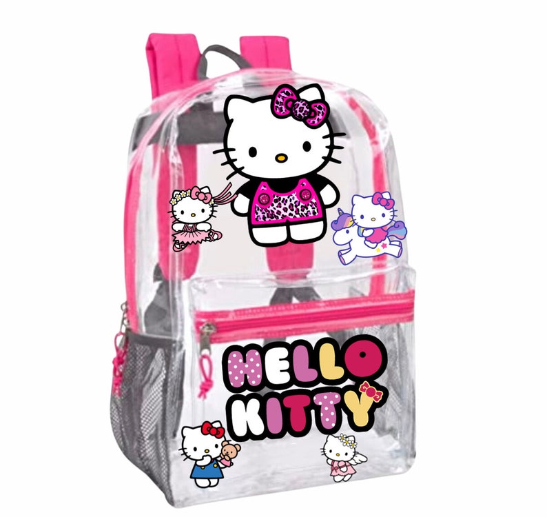 Custom Clear Hello Kitty Backpack Etsy