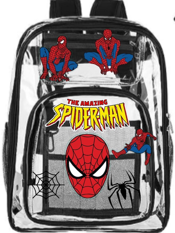 School Backpack Spiderman Clear Backpack For School Custom Clear