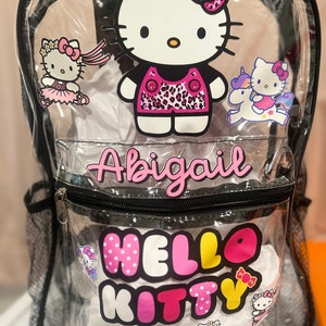 Custom Clear Character backpack