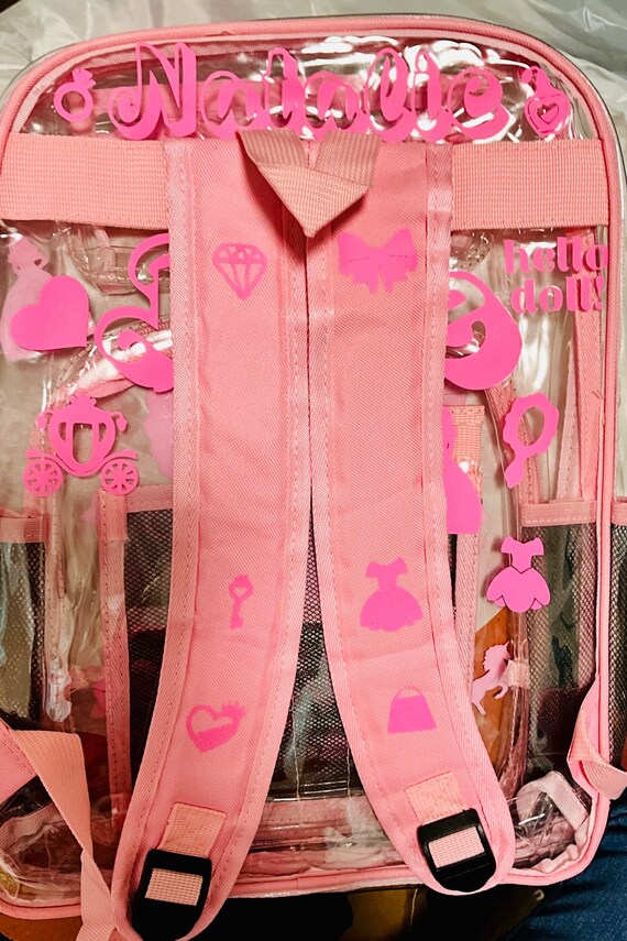 Pink Transparent Character Backpack Too cute to carry, too fun to ignore ?? This adorable  main image 4
