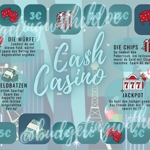 Cash Casino Savings Game / Savings Challenge / Budgeting / Budget Planning / Budget Challenge / Savings / Budget / Digital Download Version