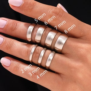 Solid 950 Platinum Dome Wedding Band / Matte Platinum Wedding Ring for Men and Women / Brushed Dome Wedding Band / Classic Platinum Band