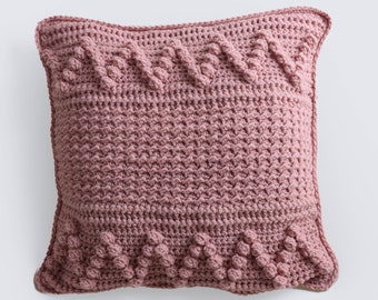 boho crochet cushion cover