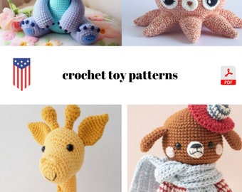 22 x Amigurumi crochet toy patterns