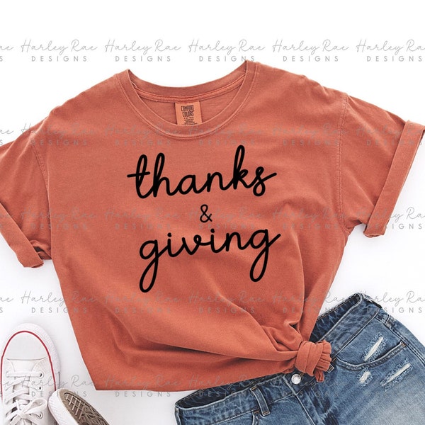 Thanks and Giving SVG PNG - Fall svg png Designs - comfy, cozy designs svg png - script font Cut Files - Thanksgiving svg png - Fall SVG