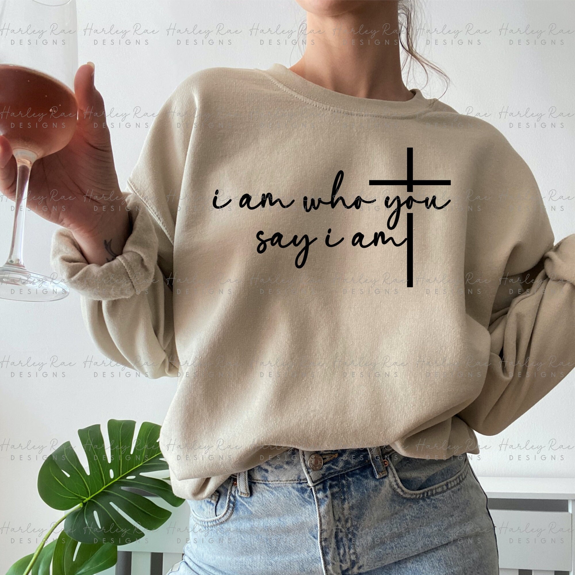 I Am Who You Say I Am SVG PNG - Inspirational svg png - Bible Verse svg png - Christian Cut Files -Spiritual svg png -Biblical Theme svg png