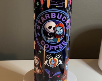 Gobelet Jack Skellington 20 oz, Halloween, Spooky Season, Jack et Sally