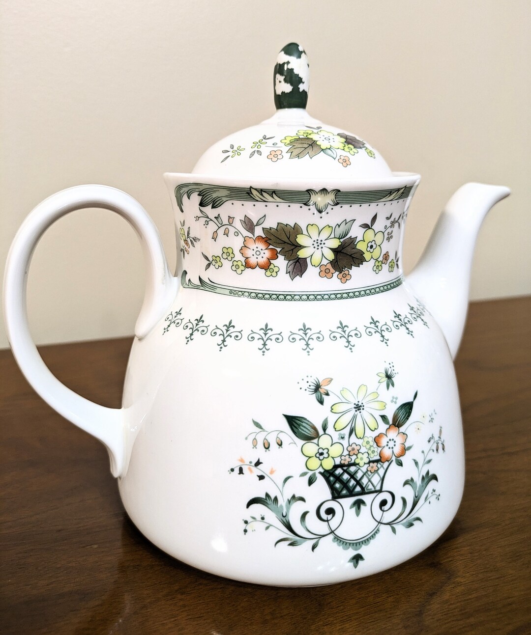 Royal Doulton Teapot in provencal Pattern 19731993 Etsy